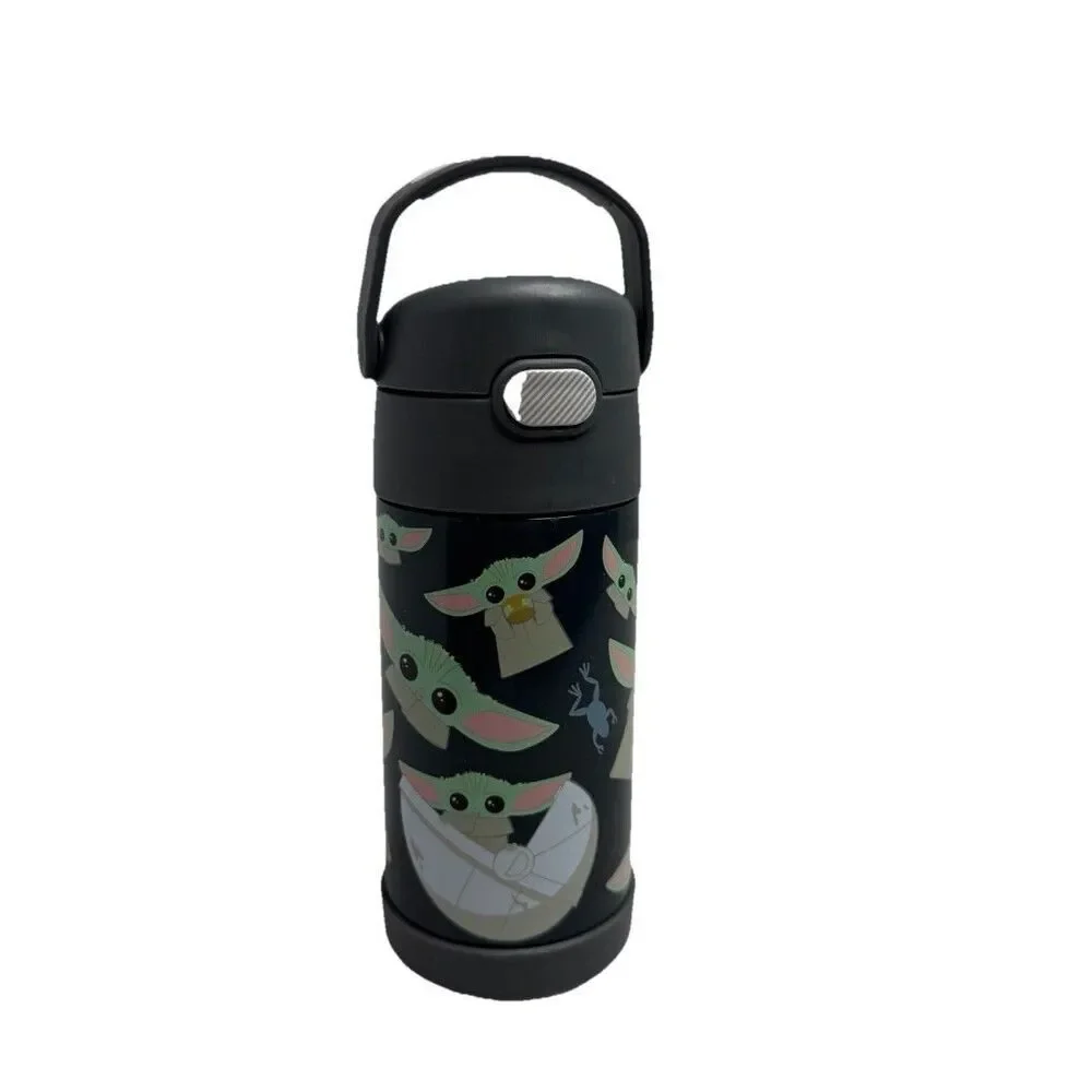 Thermos Kids 10 oz Grogu Baby Yoda Bottle Flip Top Star Wars Handle BPA Free